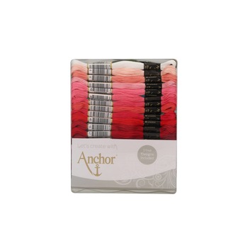 Set ata Mouline Anchor, 80 jurubite multicolore cu 3 modele incluse, % fir de bumbac egiptean, Anchor Set ata Mouline Anchor, 80 jurubite multicolore cu 3 modele incluse, % fir de bumbac egiptean, Anchor