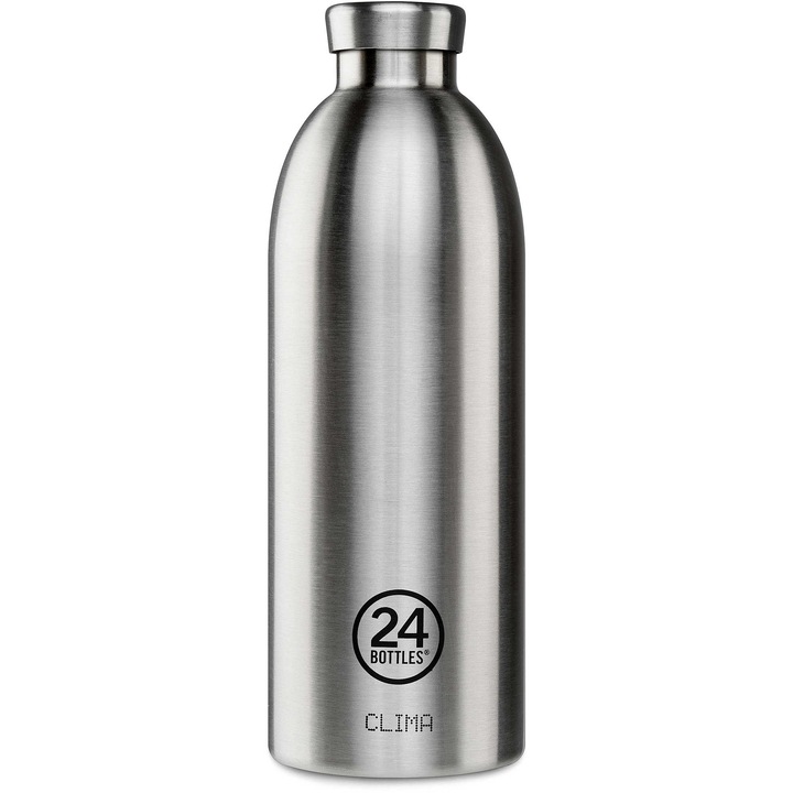 Sticla 24Bottles Clima Bottle Gri Metal 850ml