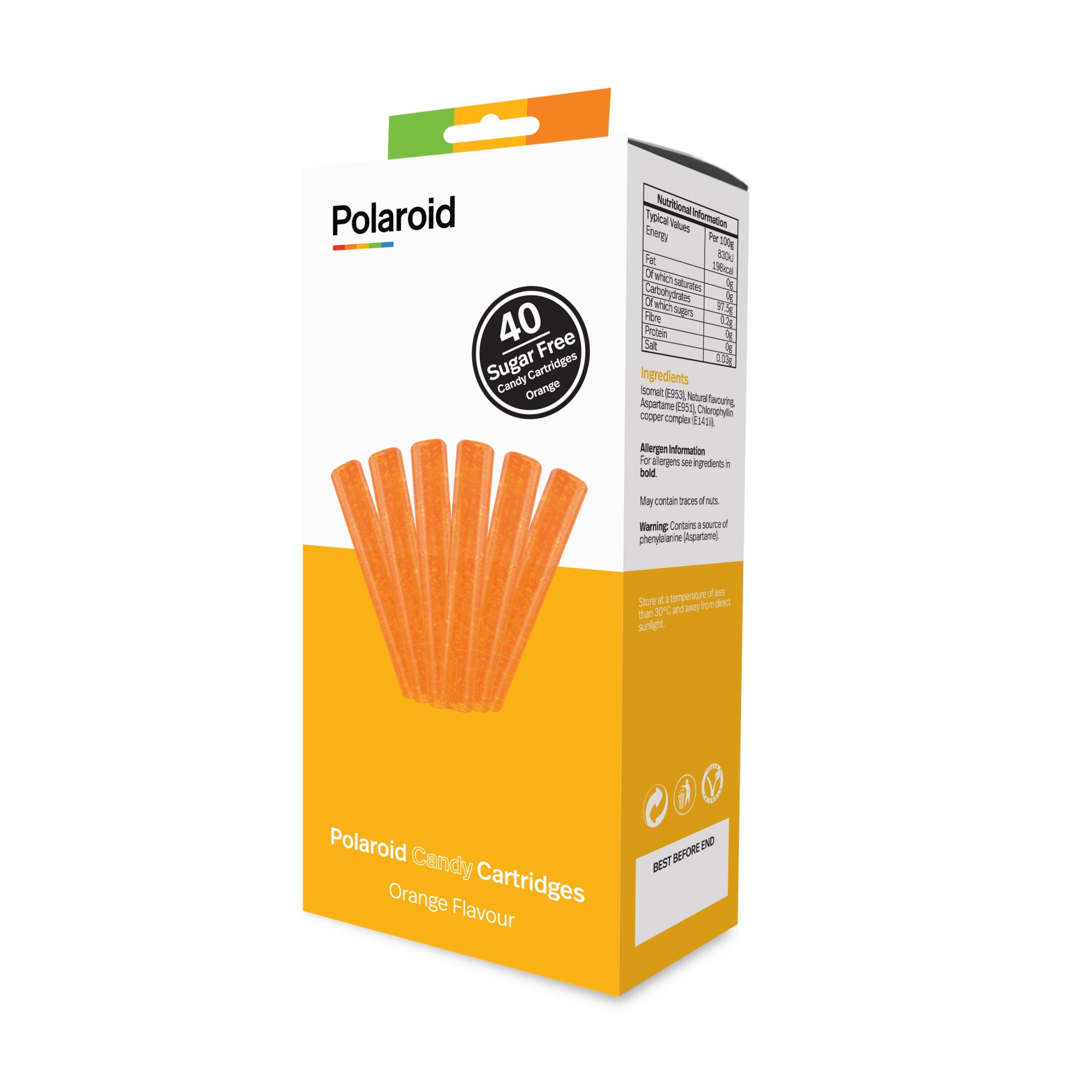 Pachet batoane, Polaroid, CandyPlay 3D, 40 buc, aroma portocale