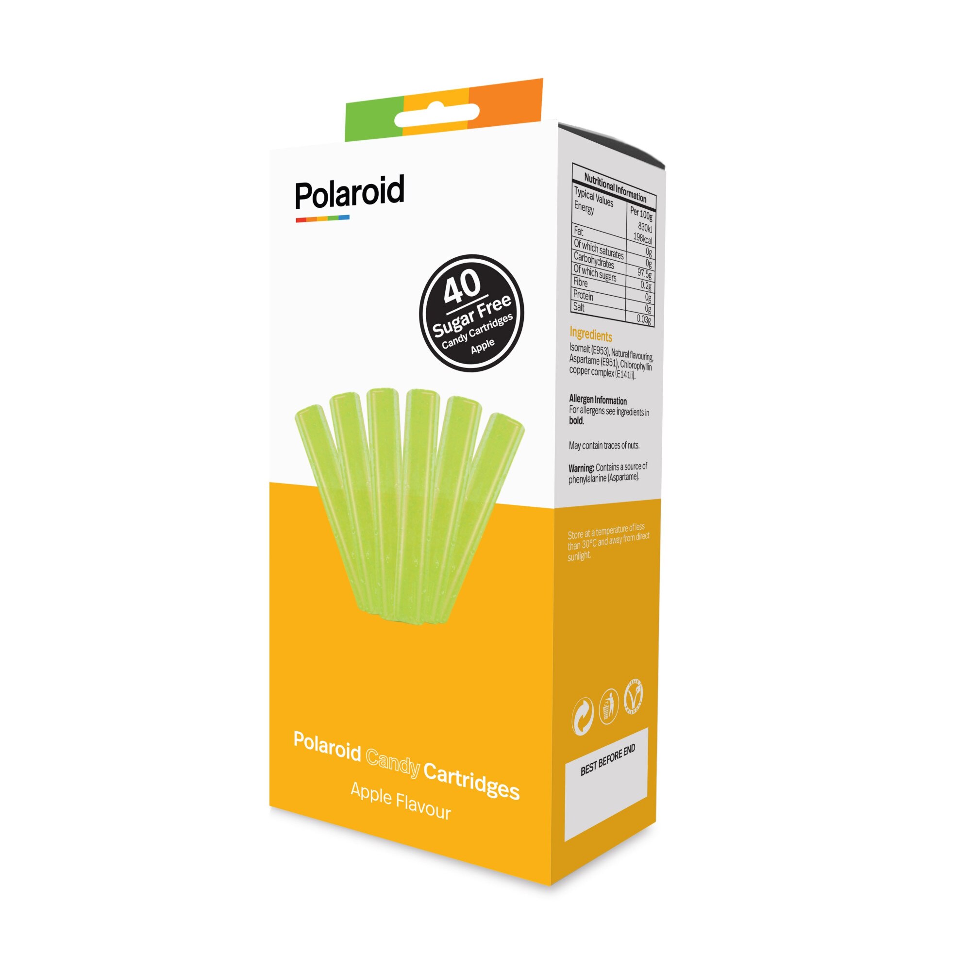 Pachet batoane, Polaroid, CandyPlay 3D, 40 buc, aroma mar