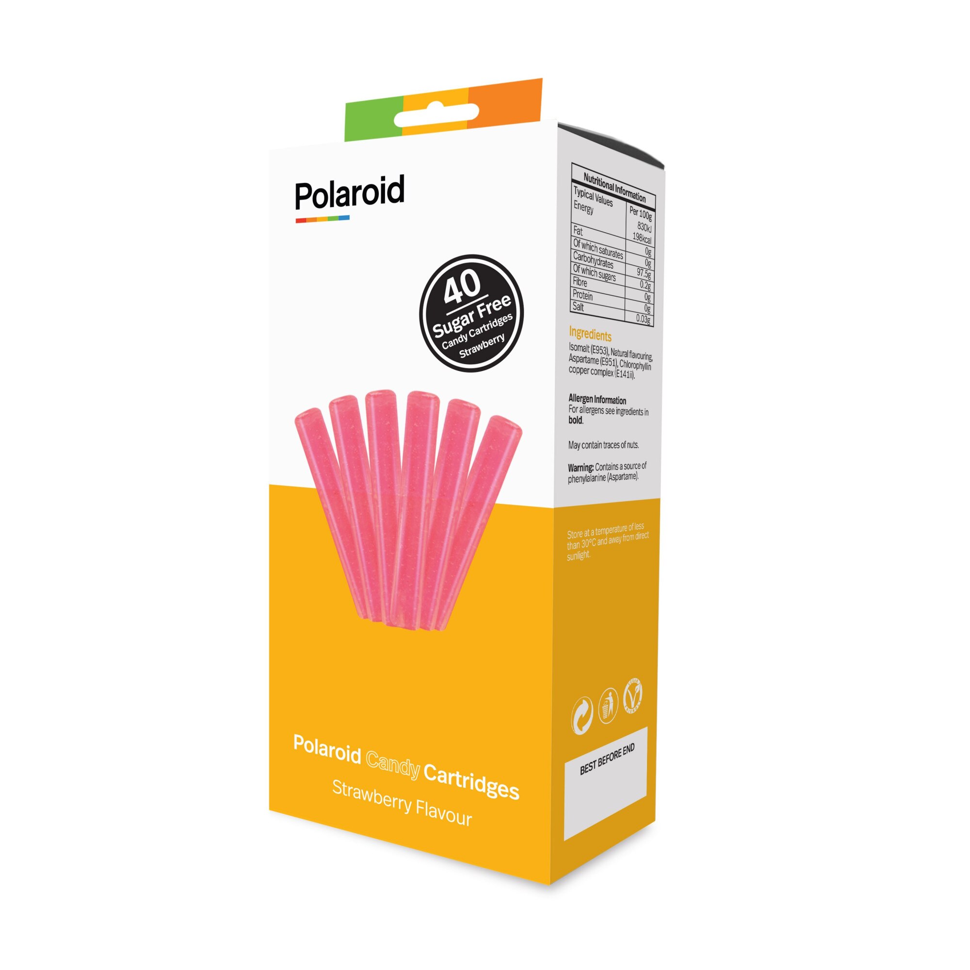 Pachet batoane, Polaroid, CandyPlay 3D, 40 buc, aroma capsuni