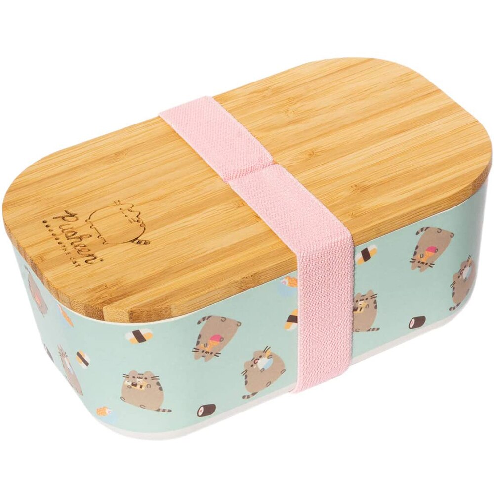Cutie pentru pranz Pusheen ,din bambus, capacitate 1L ,20x12x8 cm