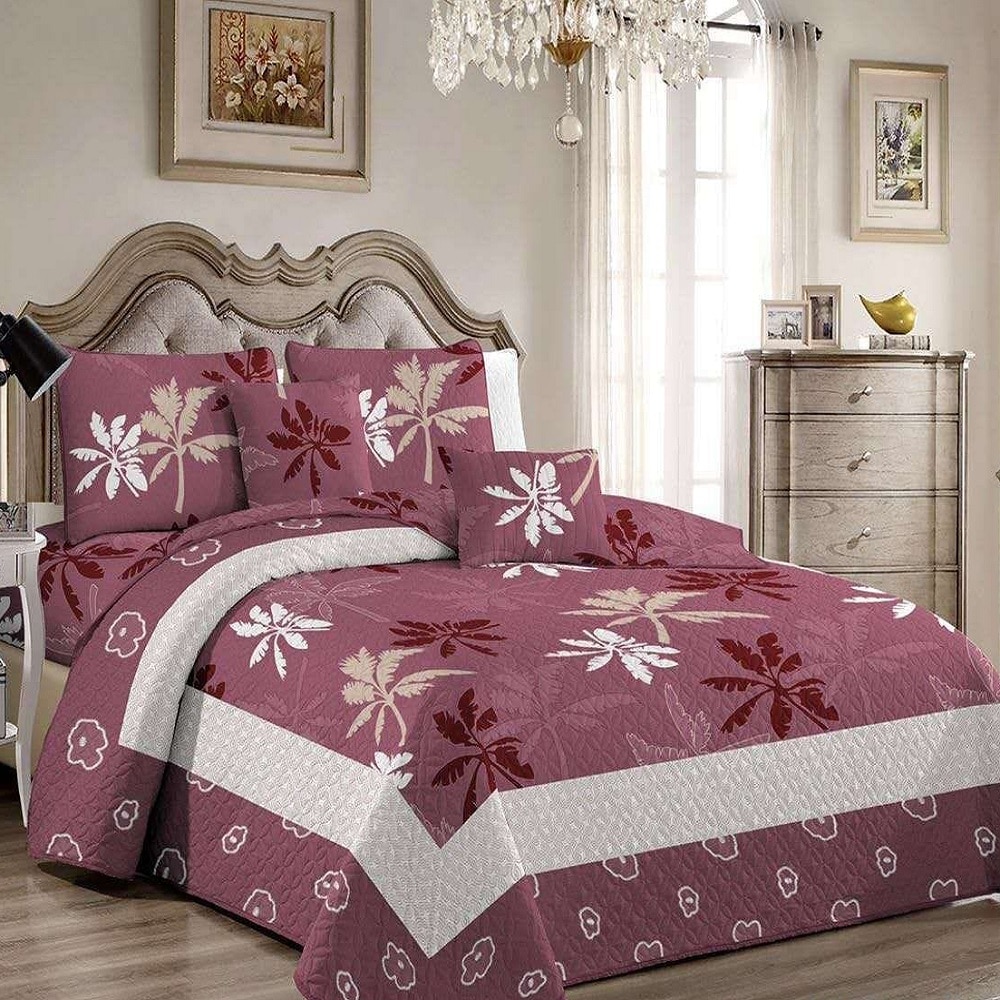 Set cuvertura matlasata si 2 fete de perna, 210 x 230 cm, pat dublu, Casa de Vis, P041