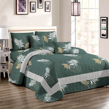 Set cuvertura matlasata si 2 fete de perna, 210 x 230 cm, pat dublu, Casa de Vis, P045 Set cuvertura matlasata si 2 fete de perna, 210 x 230 cm, pat dublu, Casa de Vis, P045