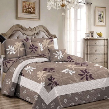 Set cuvertura matlasata si 2 fete de perna, 210 x 230 cm, pat dublu, Casa de Vis, P042 Set cuvertura matlasata si 2 fete de perna, 210 x 230 cm, pat dublu, Casa de Vis, P042