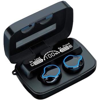 Casti fara fir Bluetooth 5.1, UBEPRO, Sport, Ipx7, Microfon Asociere automata, TWS, Stereo, Afisaj LED, Control tactil, Negru Casti fara fir Bluetooth 5.1, UBEPRO, Sport, Ipx7, Microfon Asociere automata, TWS, Stereo, Afisaj LED, Control tactil, Negru