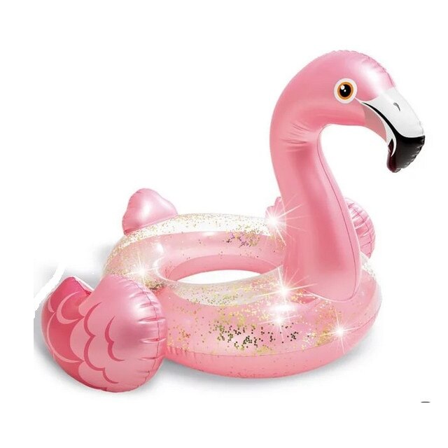 Colac in forma de flamingo , cu sclipici , multifunctional , multicolor