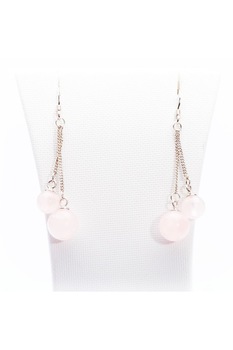 Cercei Argint Elise Cuart Roz Bijouxmania Cercei Argint Elise Cuart Roz Bijouxmania