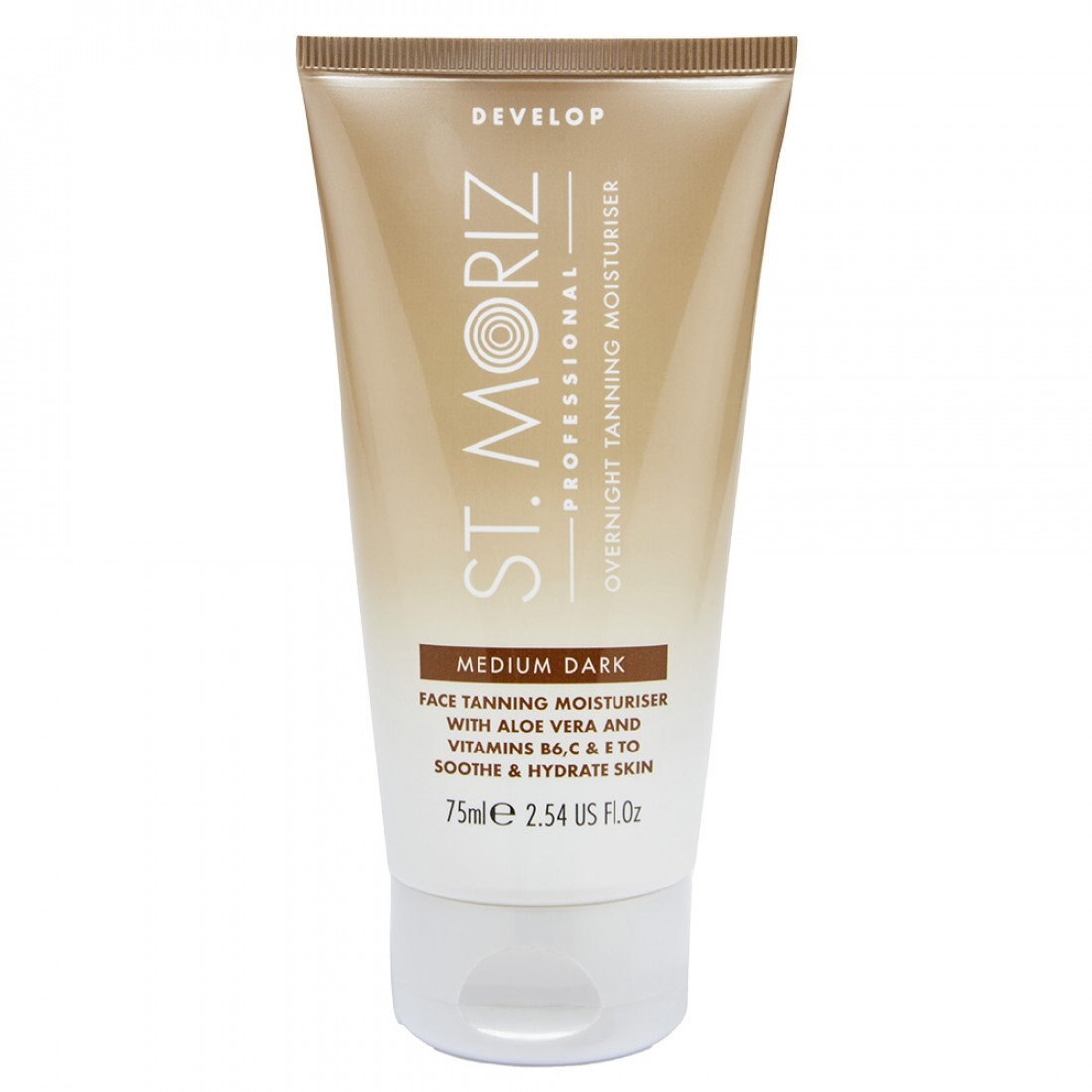 Crema Autobronzanta Profesionala pentru ten ST MORIZ cu Vitaminele B6, C, E si Aloe Vera, Medium Dark, 75 ml