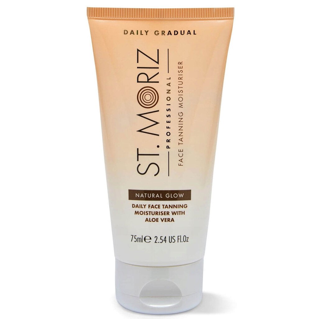 Crema Autobronzanta Profesionala pentru ten ST MORIZ Natural Glow cu Vitaminele B3, C, E si Aloe Vera, 75 ml