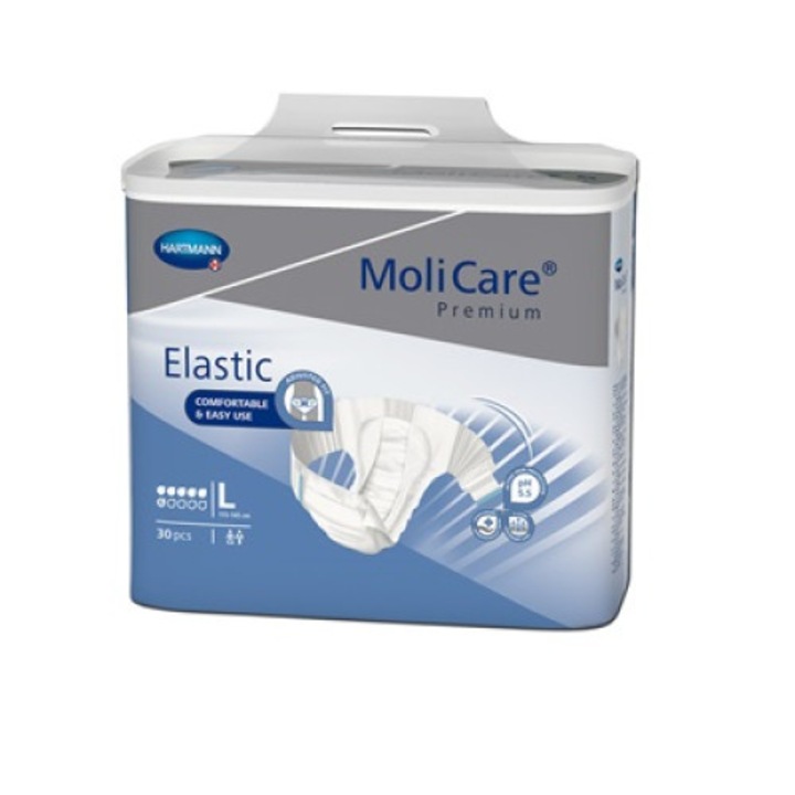 Hartmann MoliCare Premium Elastic inkontinencia pelenka, 6 csepp, L-es méret, 30 db