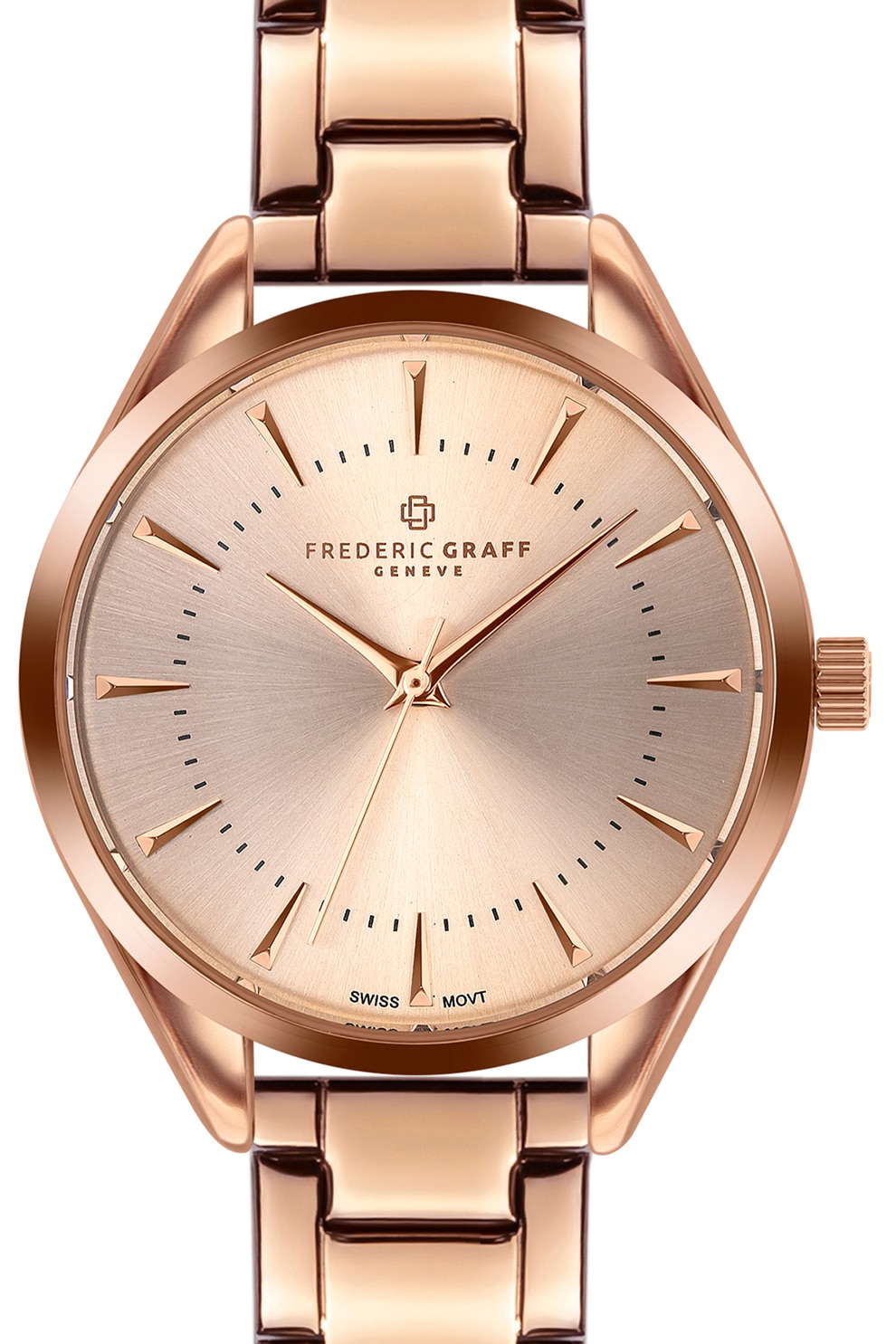 Frederic Graff, Часовник с метална верижка, Rose Gold