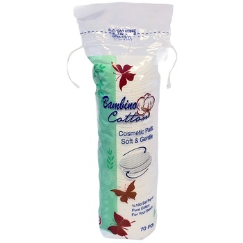 Dischete demachiante, bumbac 100%, Bambino, 70 buc Dischete demachiante, bumbac 100%, Bambino, 70 buc