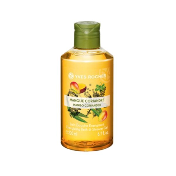 Gel de dus nectar Mango & Coriandru, Yves Rocher, 200 ml