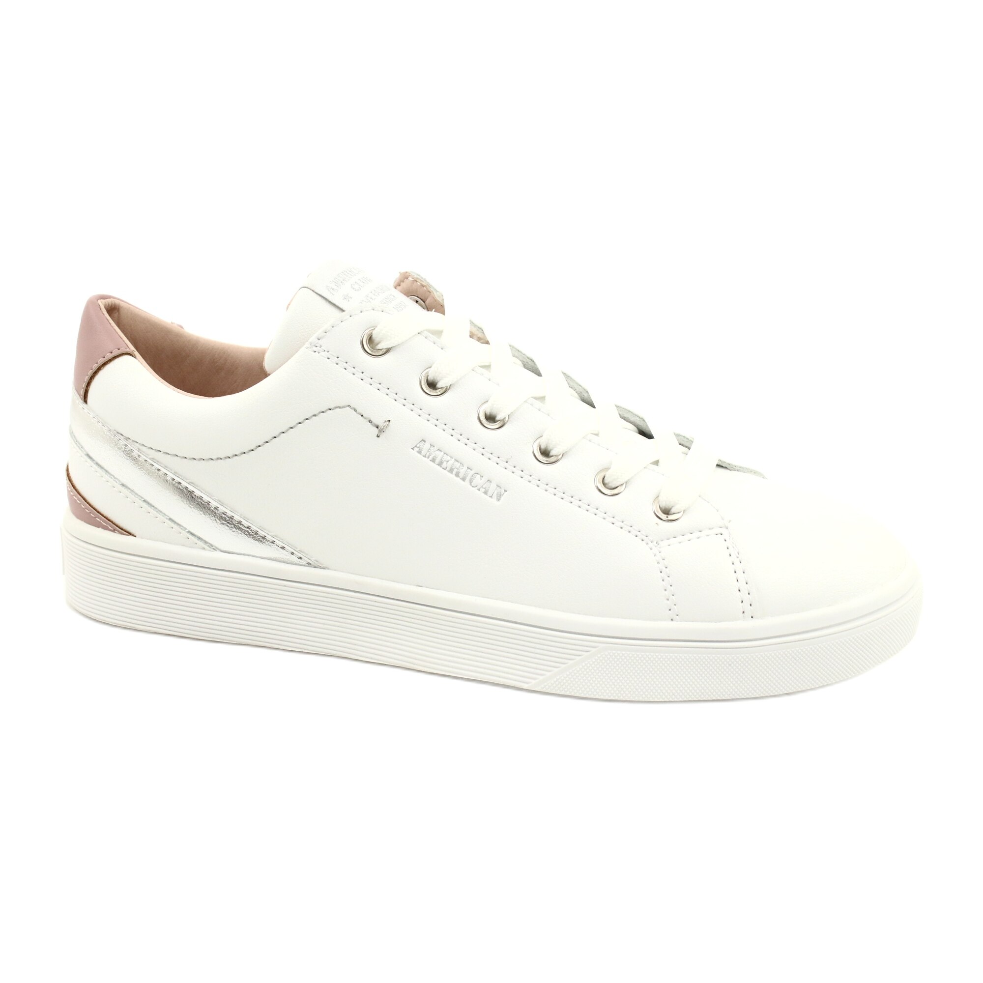 Pantofi sport dama, American Club, BM107679, Alb