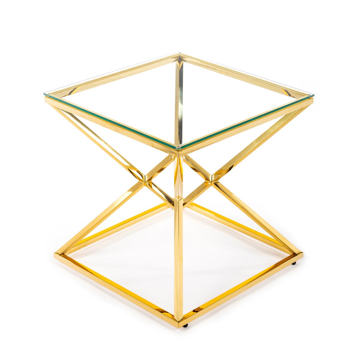 Masuta cafea Loft 60 cm inox auriu