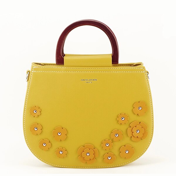 Geanta galben mustar Flowers Galben
