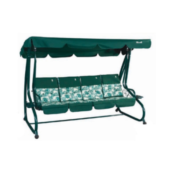 Люлеещ се стол с функция легло, Sorrento, 232 x 120 x 164, зелен
