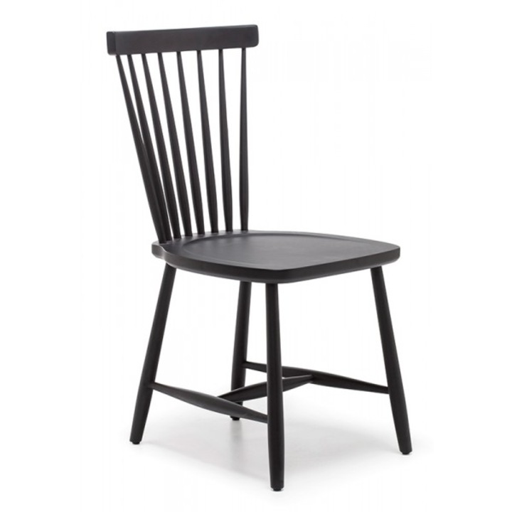 Scaun dining din lemn, negru, Tokyo, 44 x 47 x 88cm