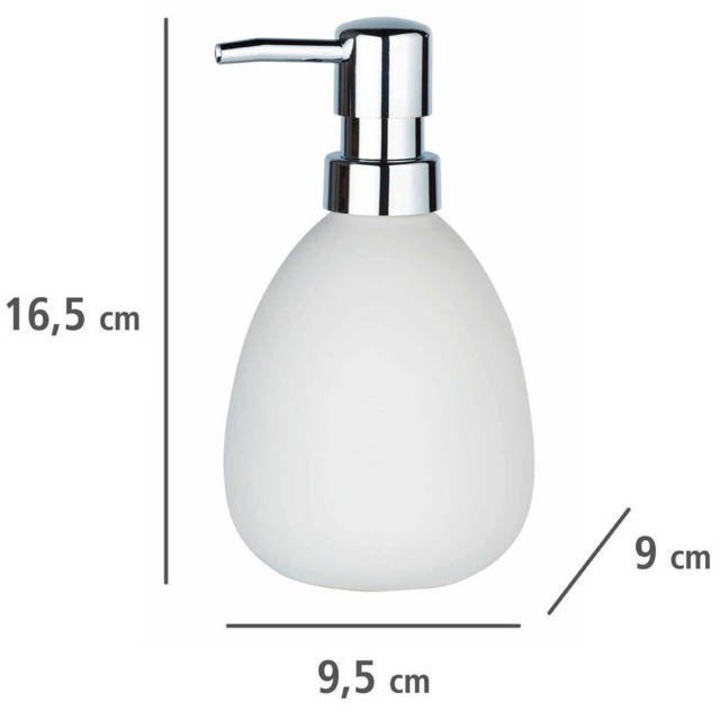 Дозатор за течен сапун Wenko Polaris Mod, бял мат