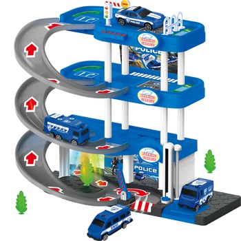 Set de joaca - parcare etajata trei nivele, Echipaj Politie, WP1501 RCO® Set de joaca - parcare etajata trei nivele, Echipaj Politie, WP1501 RCO®