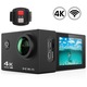 AUSEK Sports Action kamera, 4K Ultra HD, 60 FPS, 170 fok, Wi-Fi, HDMI, második akkumulátor, úszó fogantyú, tartozékok, vízálló, távirányító, fekete