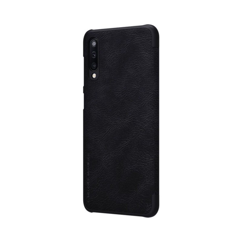 Husa telefon compatibil cu iPhone 12 Pro, Nilkin, tip carte, piele ecologica, negru