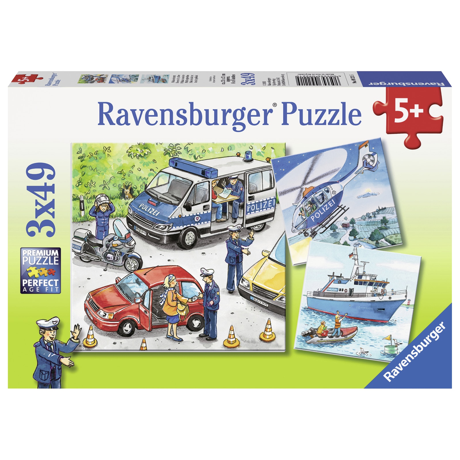 Puzzle Ravensburger - Politia in actiune. 3x49 piese