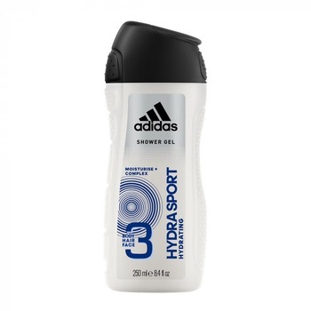 Gel de dus 3-in-1 Adidas Hydra Sport, Barbati, 250ml Gel de dus 3-in-1 Adidas Hydra Sport, Barbati, 250ml