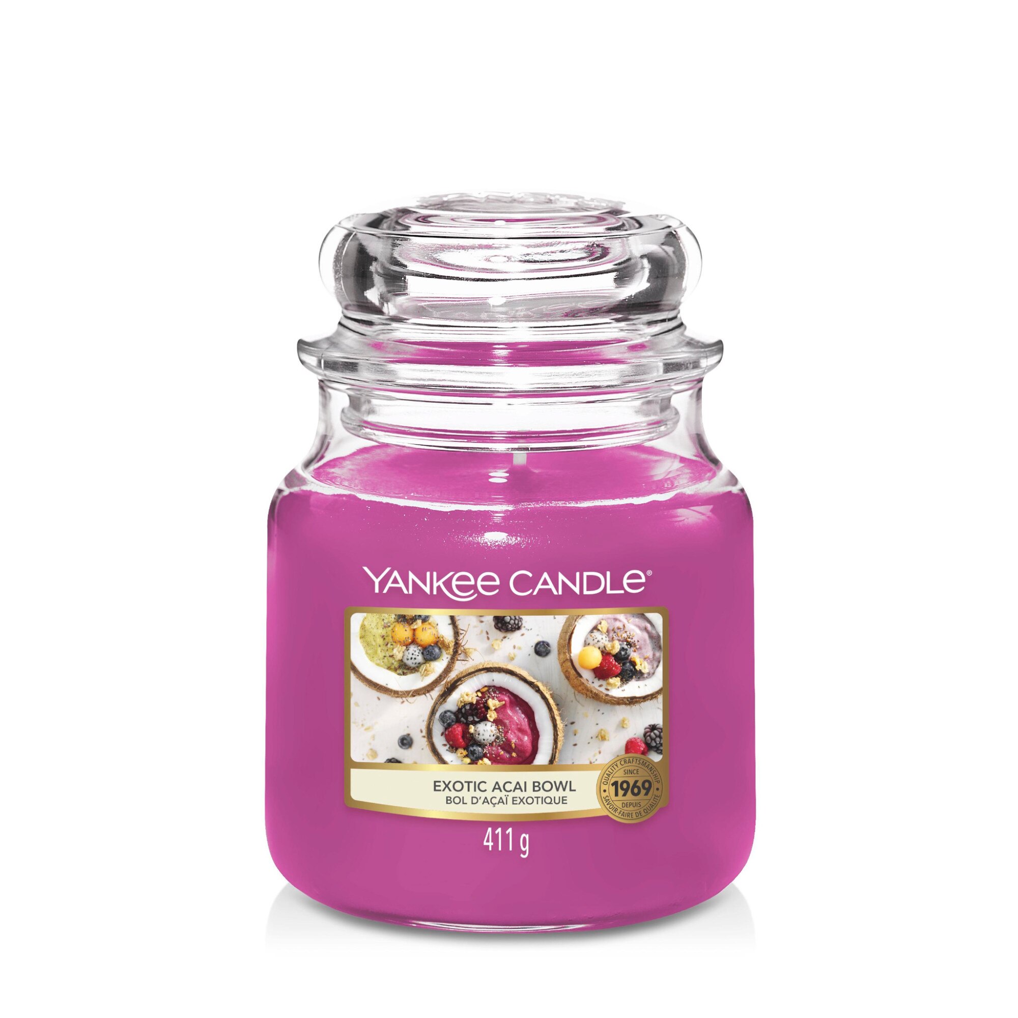 Lumanare Parfumata Borcan Mediu Exotic Acai Bowl, Yankee Candle