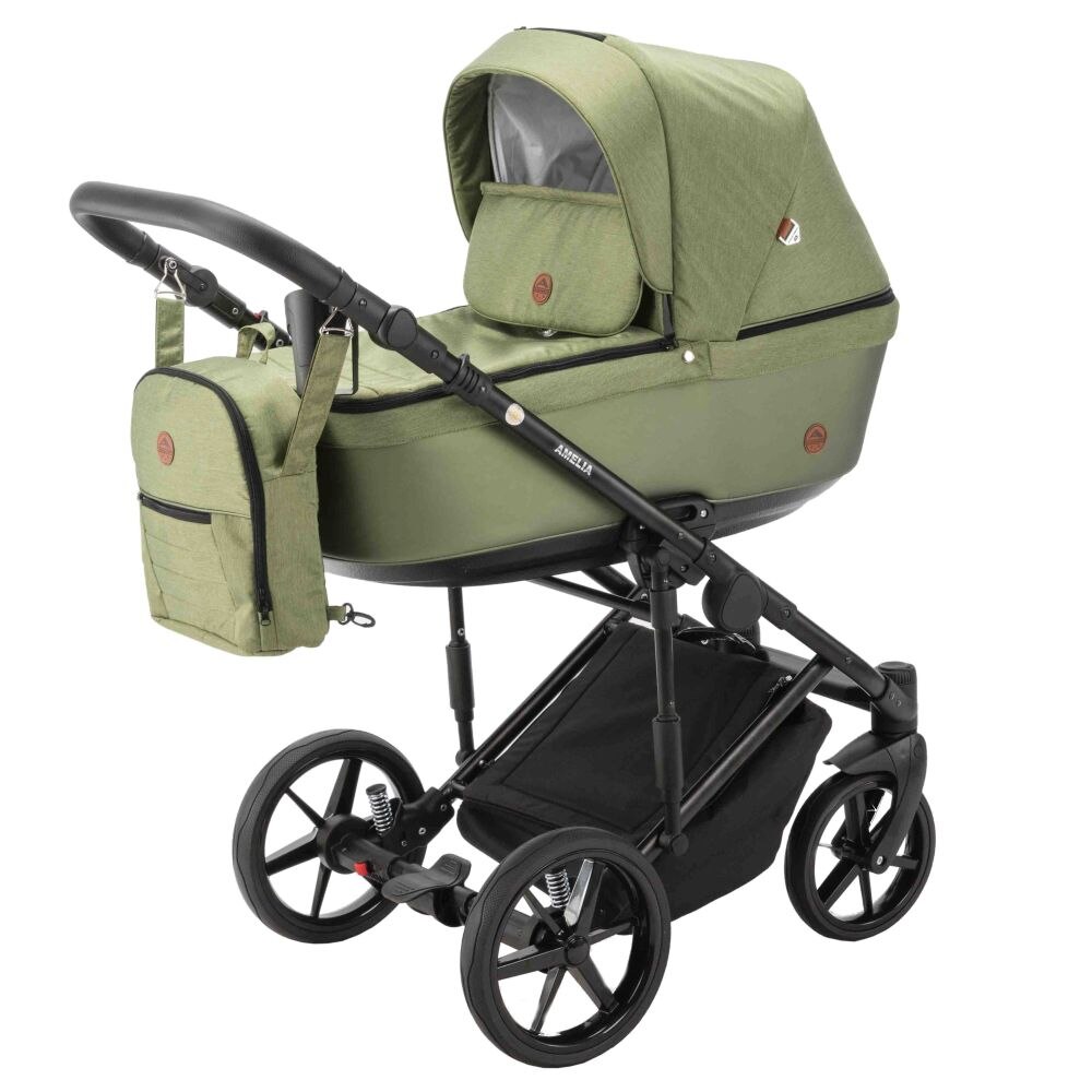 Carucior copii 3 in 1 Amelia Adamex Green AM280