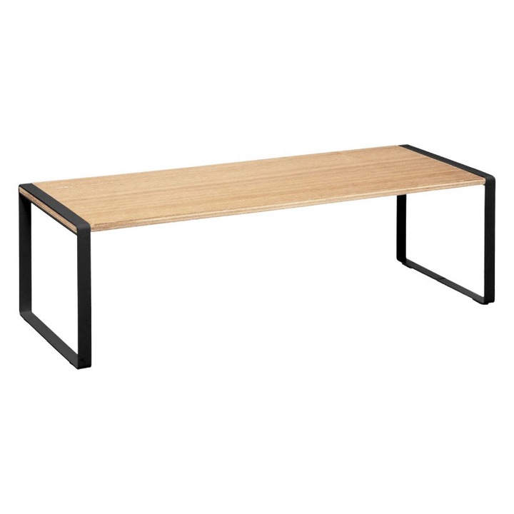 Konyhai rendszerező polc, 50x18x15 cm 5öt Fekete/Natural