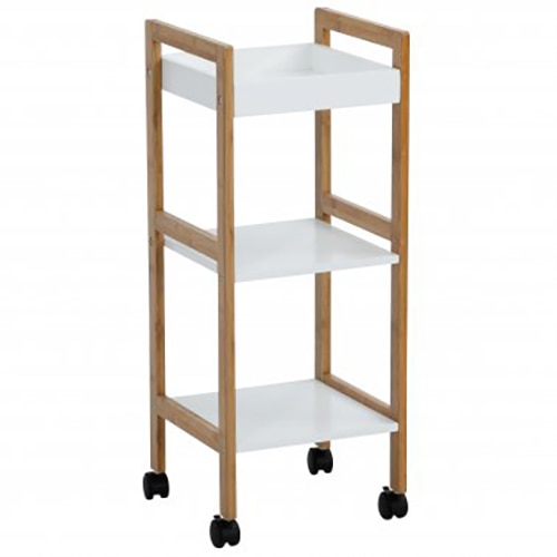 Raft, bambus, Cassatex, 3 rafturi, cu roti