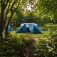 Cort camping HIGHLANDER 4-PERSON TENT CYPRESS, Poliester 190T/Poliatelina, Impermeabilitate 3000mm, 425x225x195cm, Albastru deschis