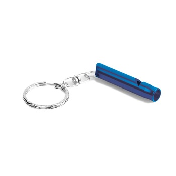 Fluier breloc pentru urgente din plastic dur si otel inoxidabil, 4.5cm Dalimag, albastru Fluier breloc pentru urgente din plastic dur si otel inoxidabil, 4.5cm Dalimag, albastru