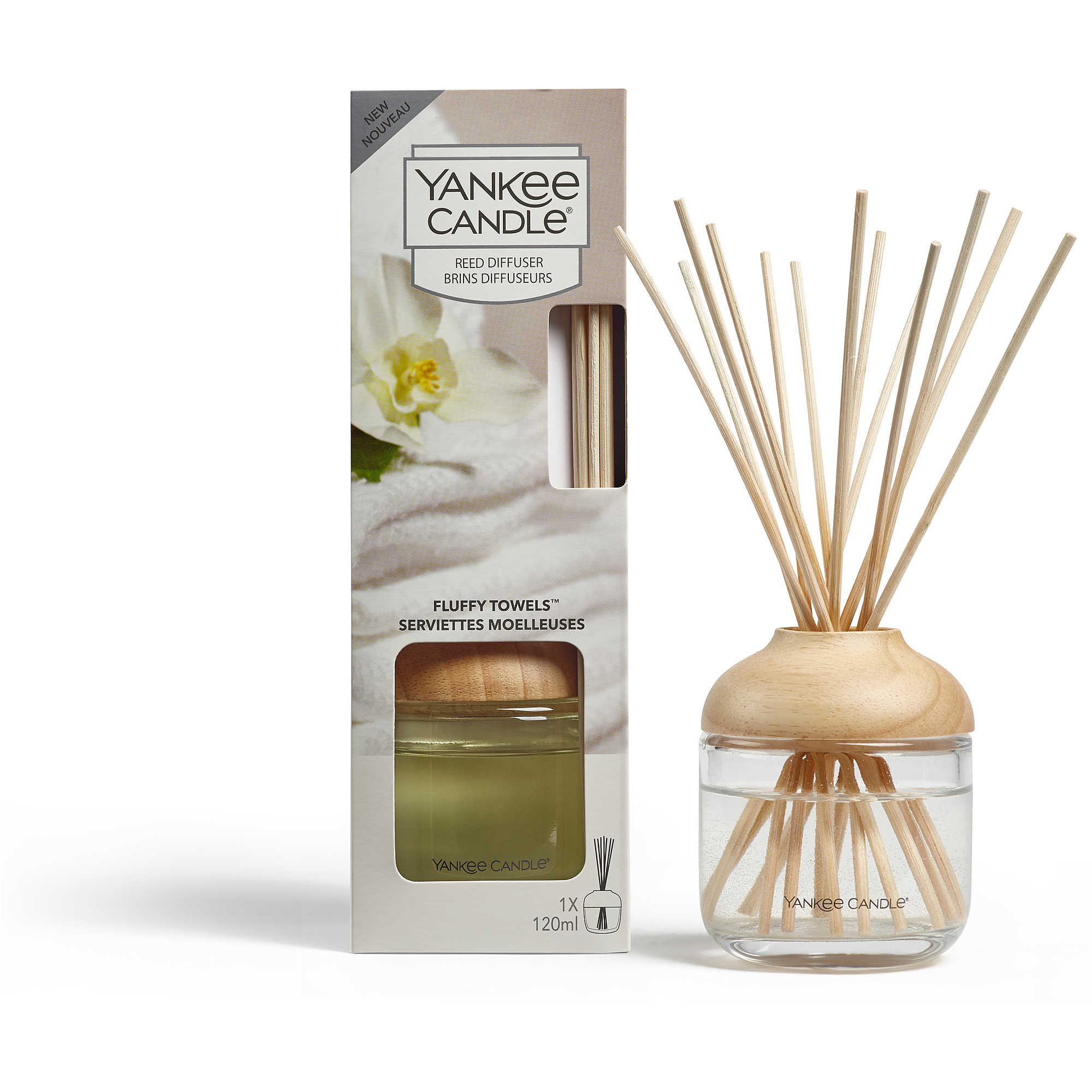 Betisoare Parfumate Fluffy Towels 120ml, Yankee Candle