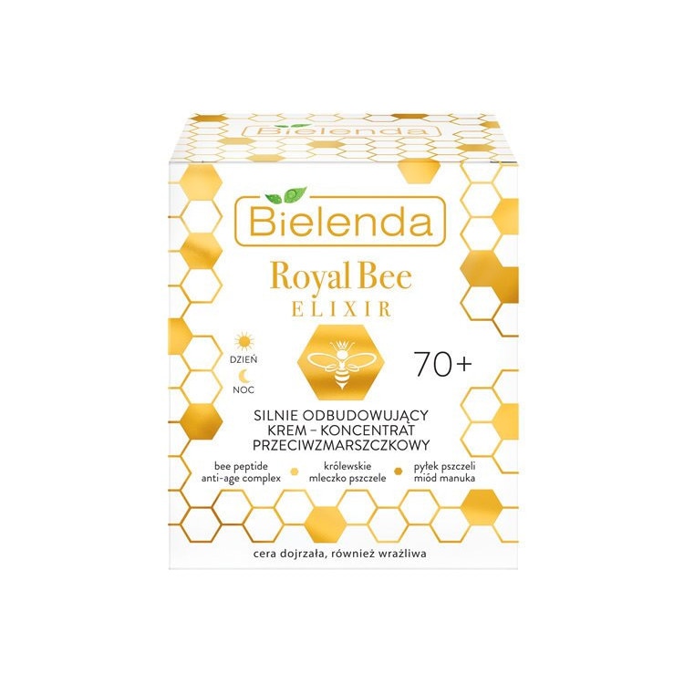 Crema pentru fata, Bielenda, Royal Bee, Varsta 70+, 50 ml