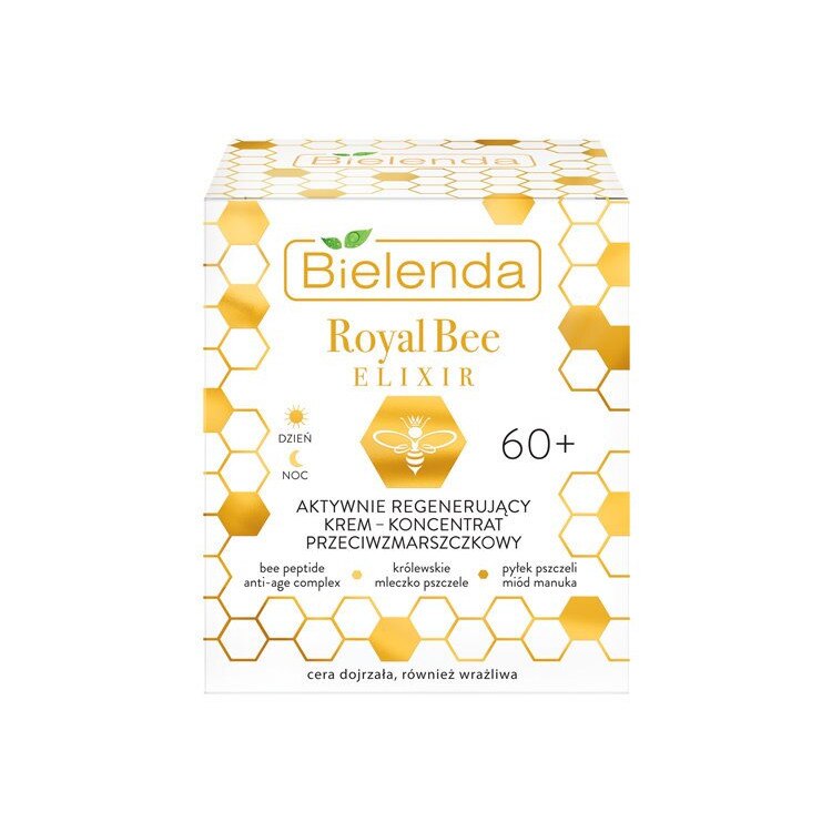 Crema pentru fata, Bielenda, Royal Bee, Varsta 60+, 50 ml