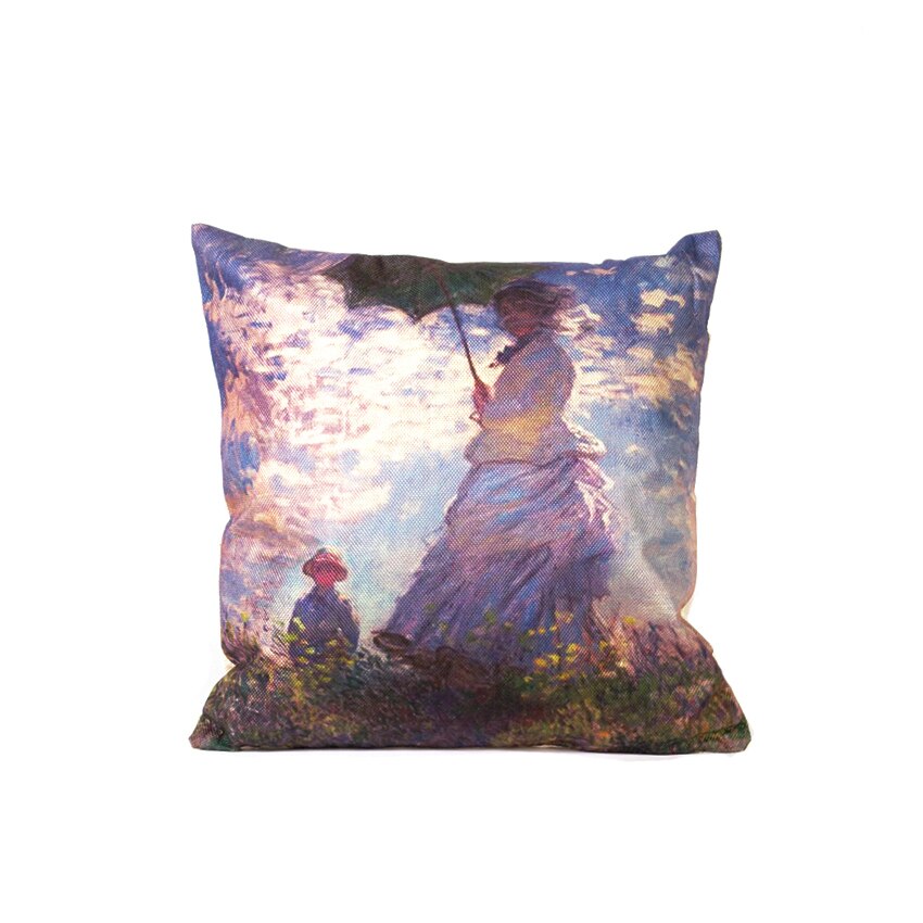 Perna decor umpluta, cu desen CLAUDE MONET 