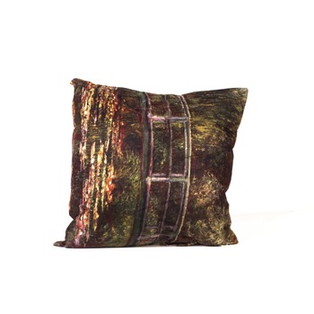 Perna decor umpluta, cu desen CLAUDE MONET  Perna decor umpluta, cu desen CLAUDE MONET