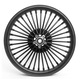 Set 2 roti moto pentru Harley Davidson Craftride, Fata/Spate, 21x2.5/16x3.5, Negru