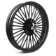 Set 2 roti moto pentru Harley Davidson Craftride, Fata/Spate, 21x2.5/16x3.5, Negru