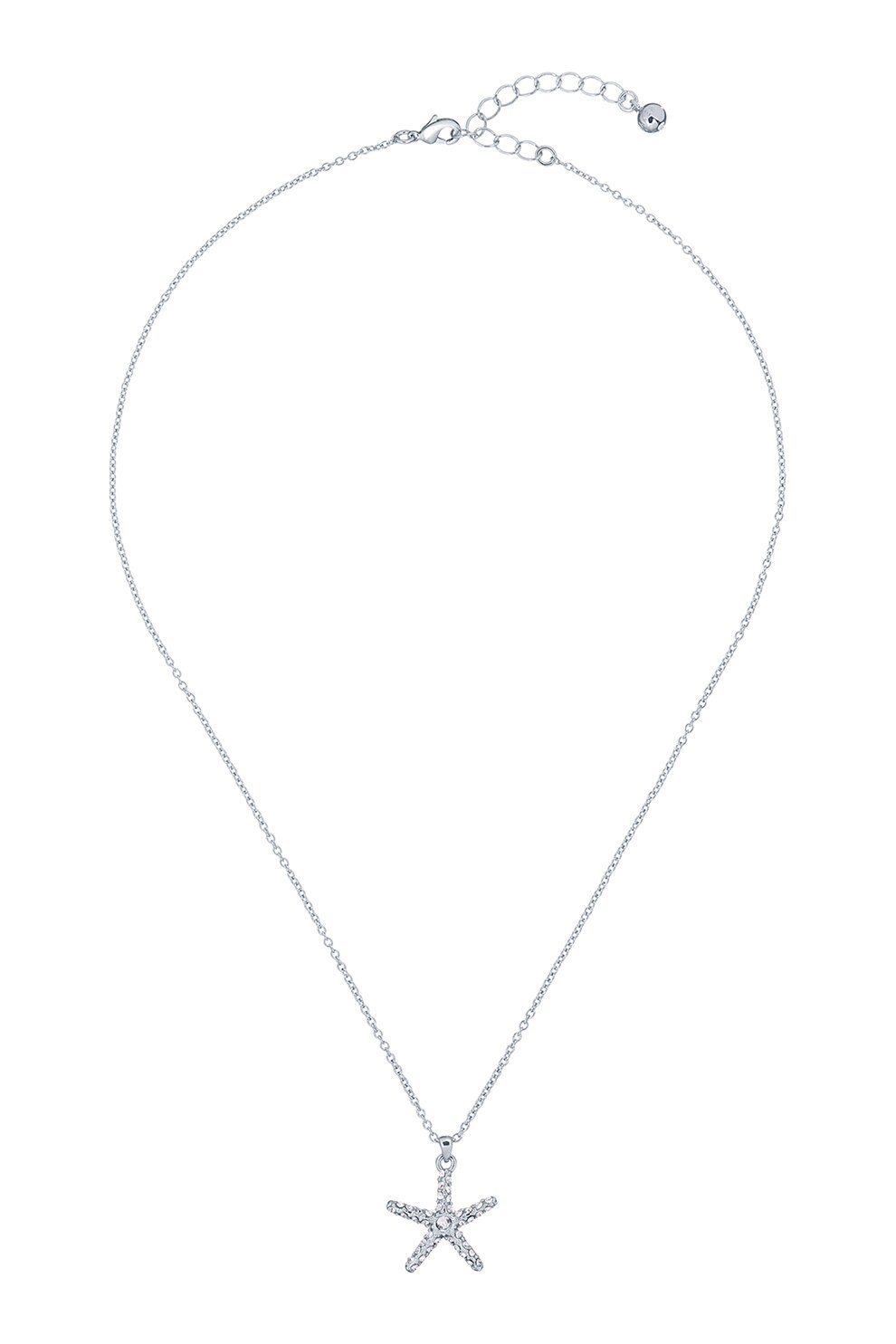 Ted Baker, Colier cu pandantiv cu stea de mare si cristale, Argintiu