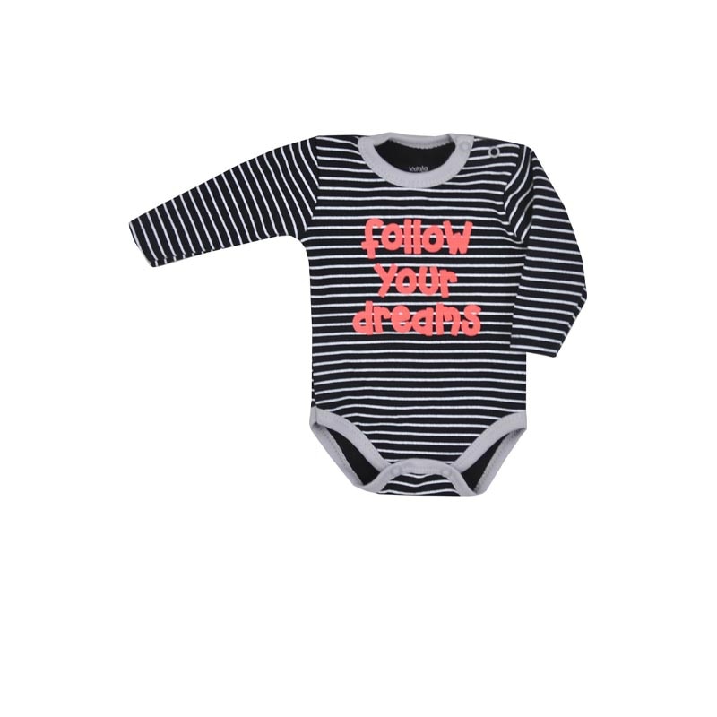 Body cu maneca lunga pentru copii Koala Borsuk 07-555, Negru 53907