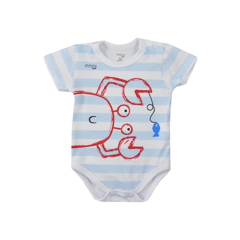 Body cu maneca scurta pentru baieti Koala Havana 07-886, Multicolor 53932
