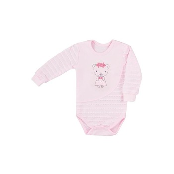 Body cu maneca lunga pentru fete Koala Dominika 07-361, Roz 80 cm Body cu maneca lunga pentru fete Koala Dominika 07-361, Roz 80 cm