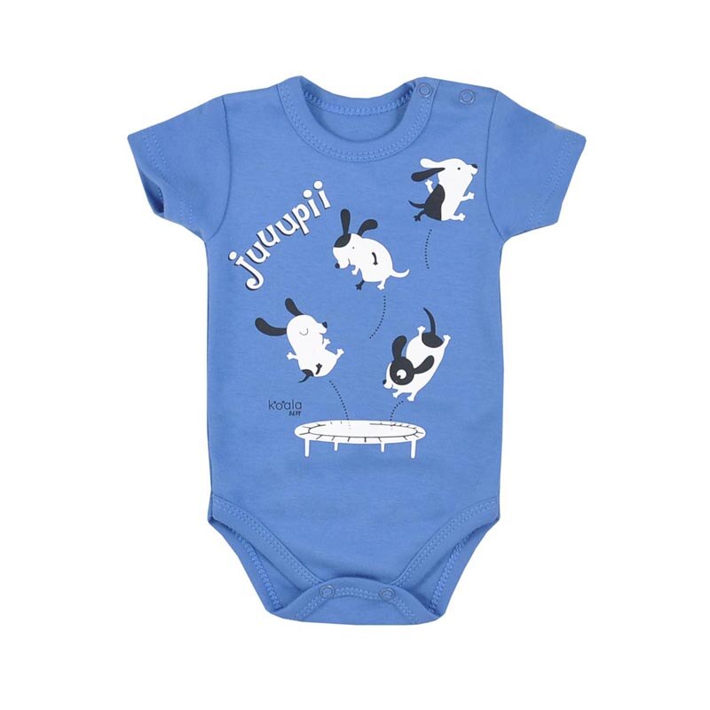 Body cu maneca scurta pentru baieti Koala Jupi 08-520, Albastru 53945