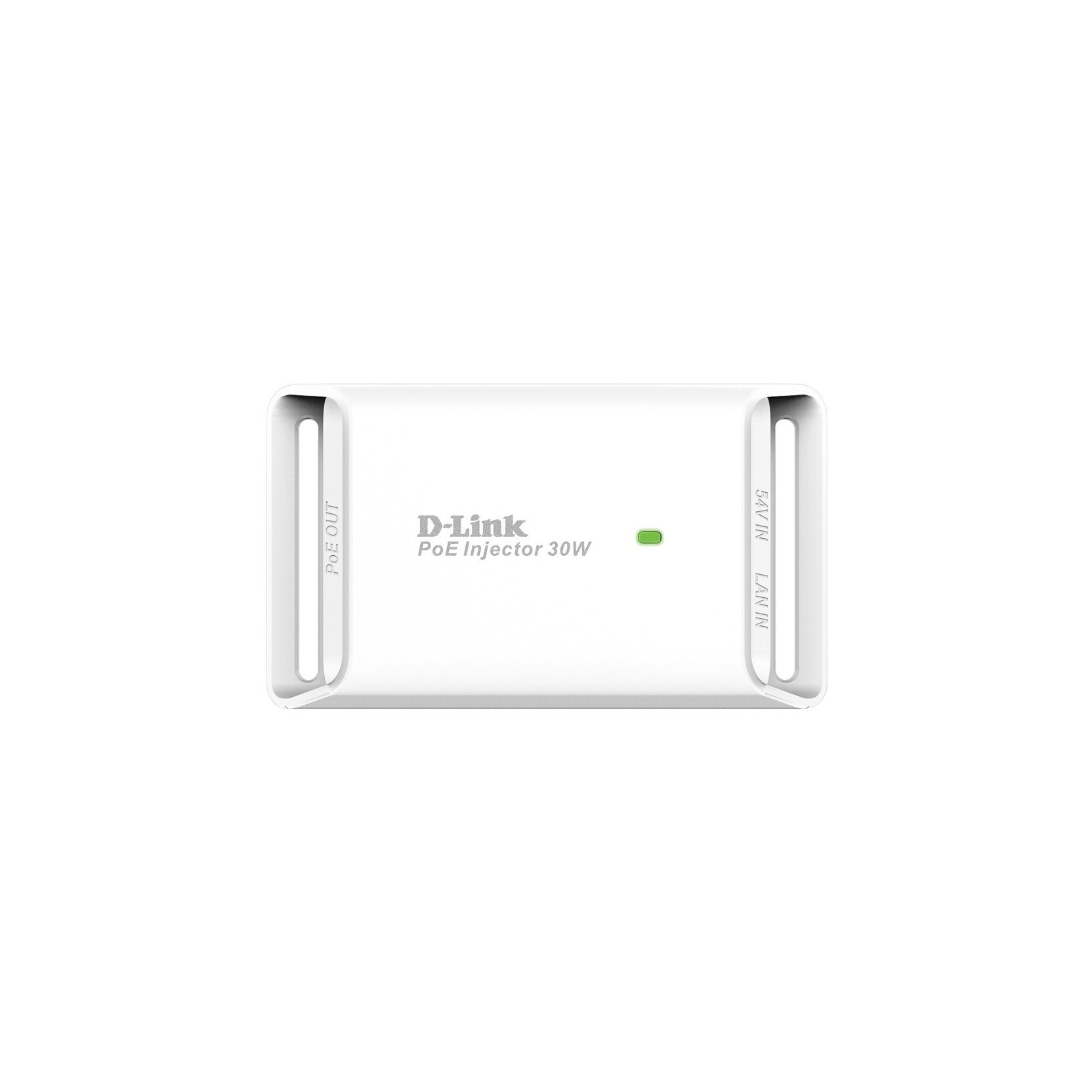 Injector PoE D-LINK 1 port Gigabit DPE-301GI, compatibil IEEE 802.3at, Alb