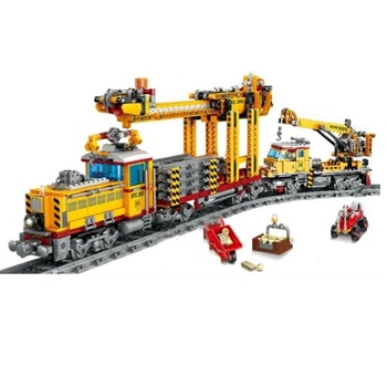 Trenulet Electric, AVA, tip Pod Rulant, din piese de constructie, 1270 Piese Trenulet Electric, AVA, tip Pod Rulant, din piese de constructie, 1270 Piese