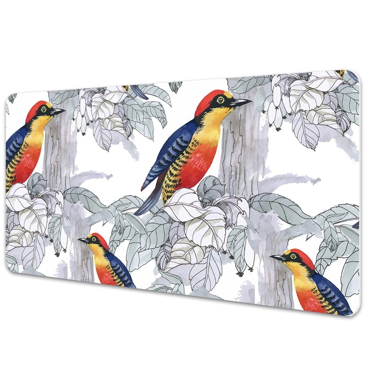 Mouse Pad Protectie Birou, model cu pasari, bmat-2716, 120x60 cm